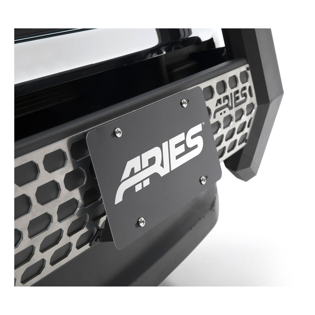 ARIES Automotive AdvantEDGE Bull Bar License Plate Bracket