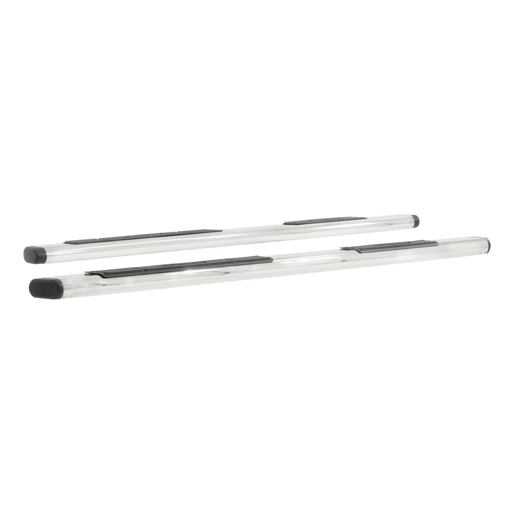 6" X 53" Black Aluminum Oval Side Bars (No Brackets) B2853