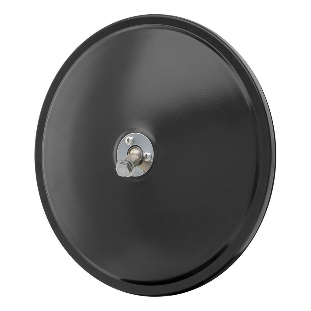 Retrac 610131 5-Inch Black Steel Convex Mirror Head - Center-Mount For Trucks, Buses, Garage Blind Spot Safety