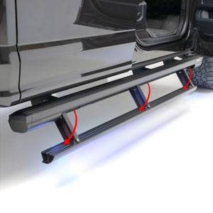 Image for ActionTrac 87.6" Powered Running Boards, Select Ram 2500, 3500 Extended Crew Cab