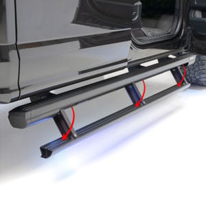 Image for ActionTrac 87.6" Powered Running Boards, Select Toyota Tundra Crew Cab