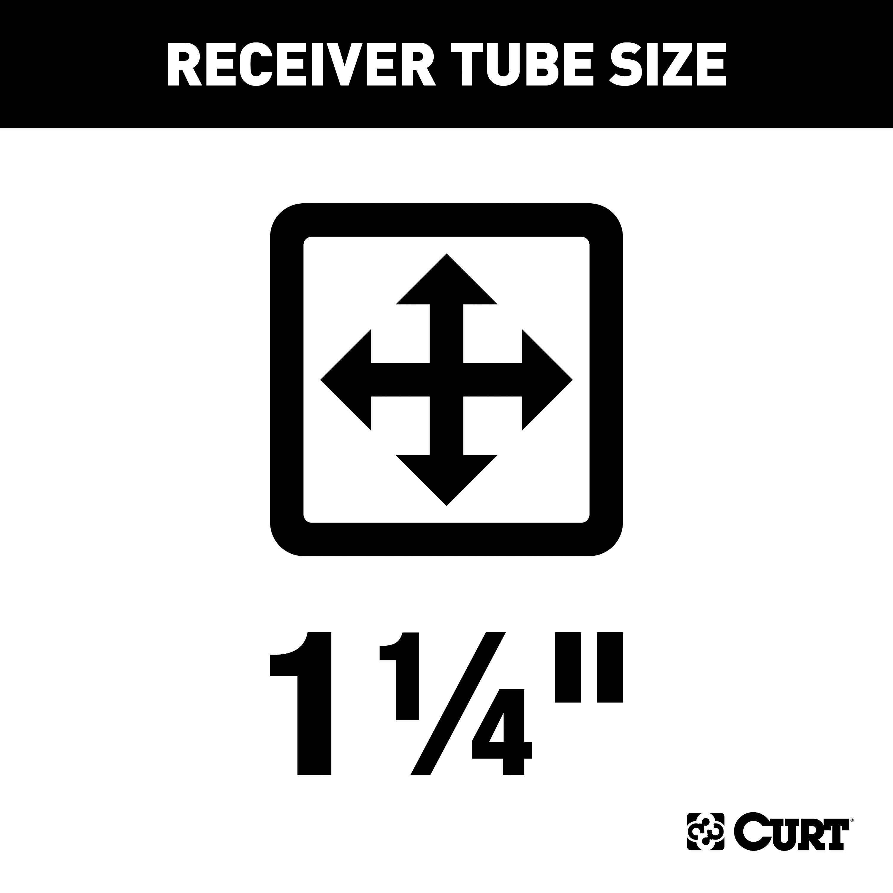 CURT Class 1 Trailer Hitch, 1-1/4" Receiver - CURT 11686 - Image 2