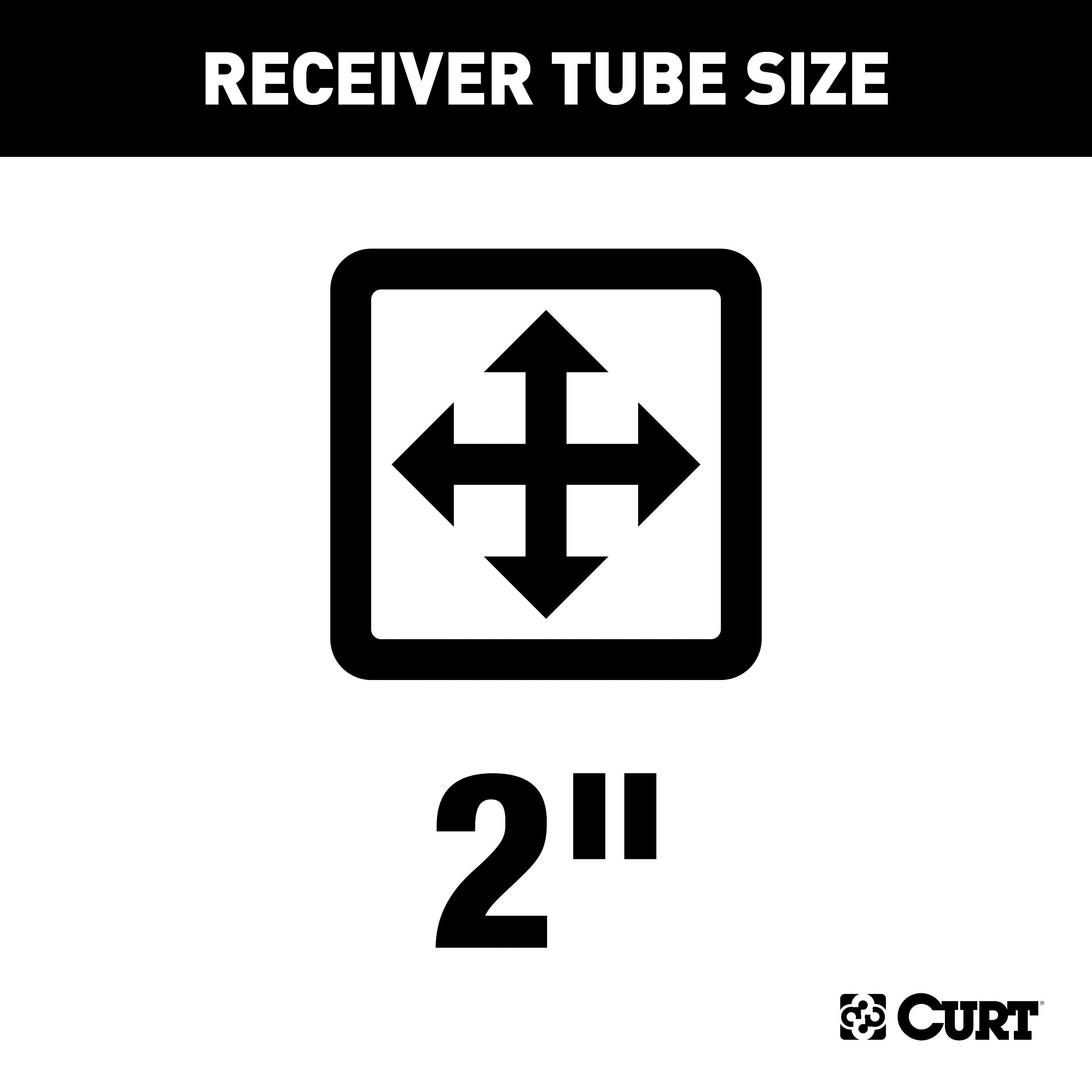 CURT Class 3 Trailer Hitch, 2" Receiver - CURT 13612 - Image 2