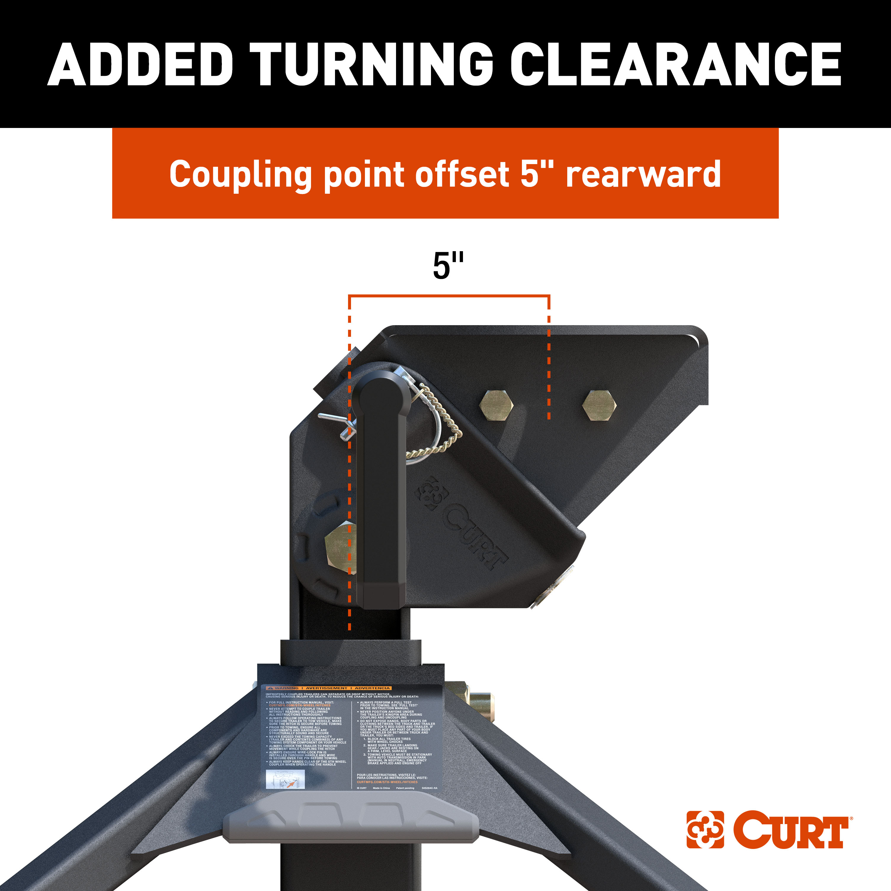 thumbnail image 2 of CURT MANUFACTURING 16040 Crosswing Wheel Hitch Bed Protector 2 of 12