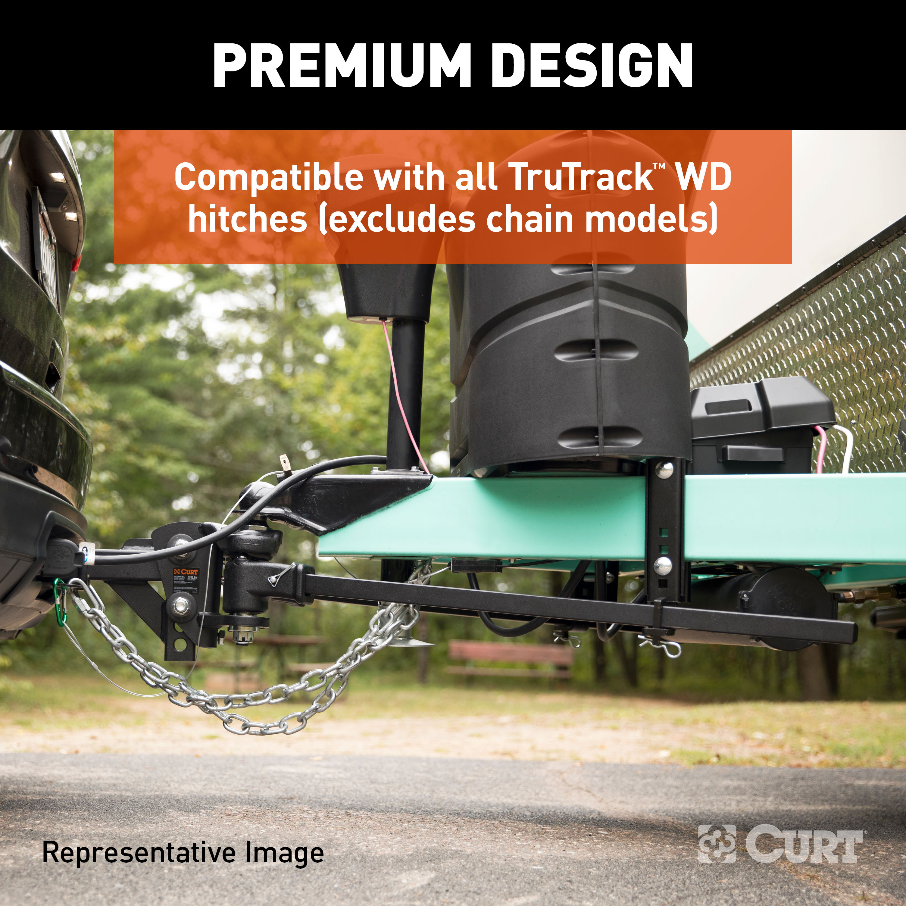 CURT TruTrack Heavy-Duty 8" Adjustable Support Brackets (2-Pack) - CURT 17518 - Image 4