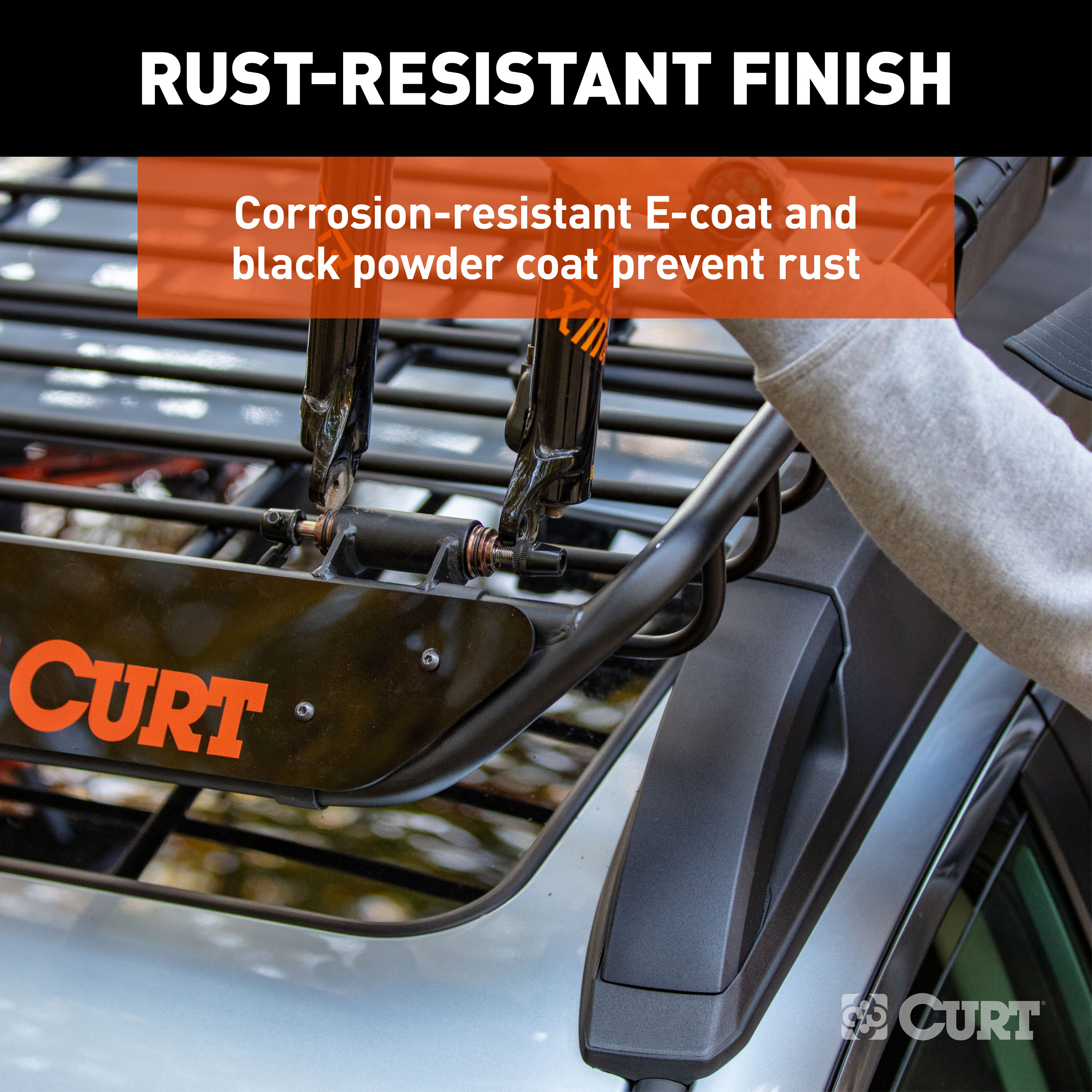 CURT 6 sq. ft. Black Steel Roof Rack Cargo Carrier Extension - CURT 18124 - Image 8