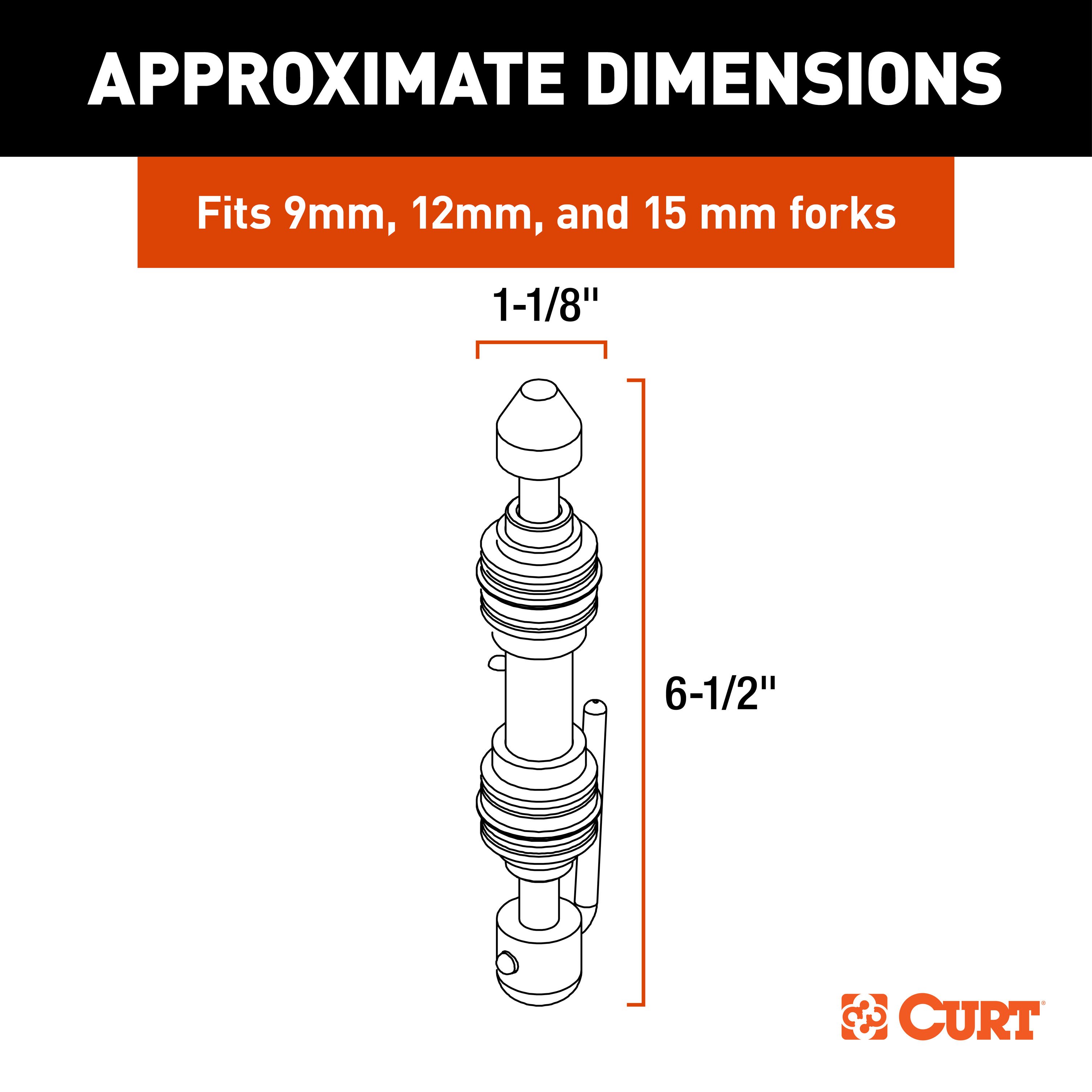 Quick-release Bike Mount Accessory for CURT 18123 Roof Rack - CURT 18125 - Image 2