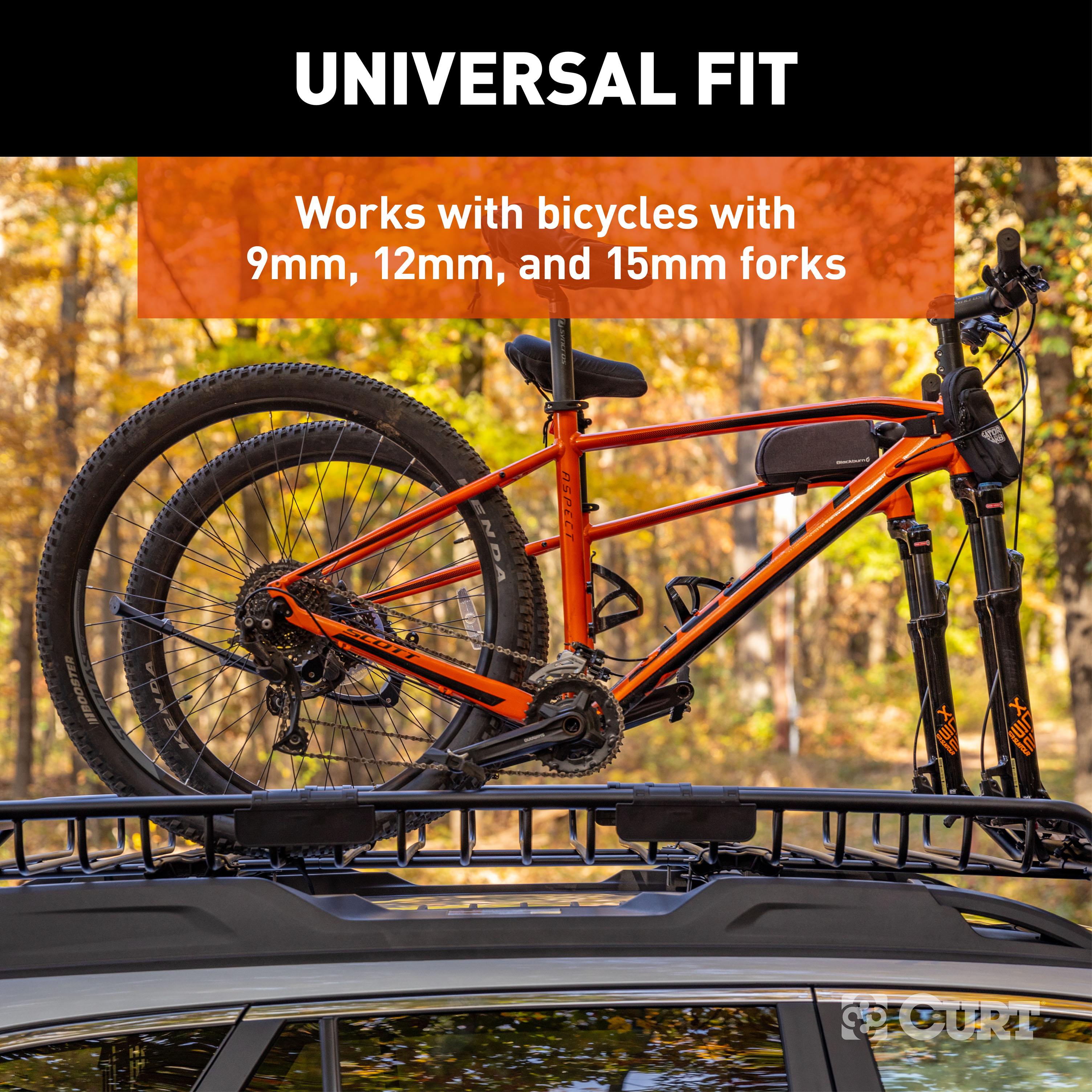 Quick-release Bike Mount Accessory for CURT 18123 Roof Rack - CURT 18125 - Image 7