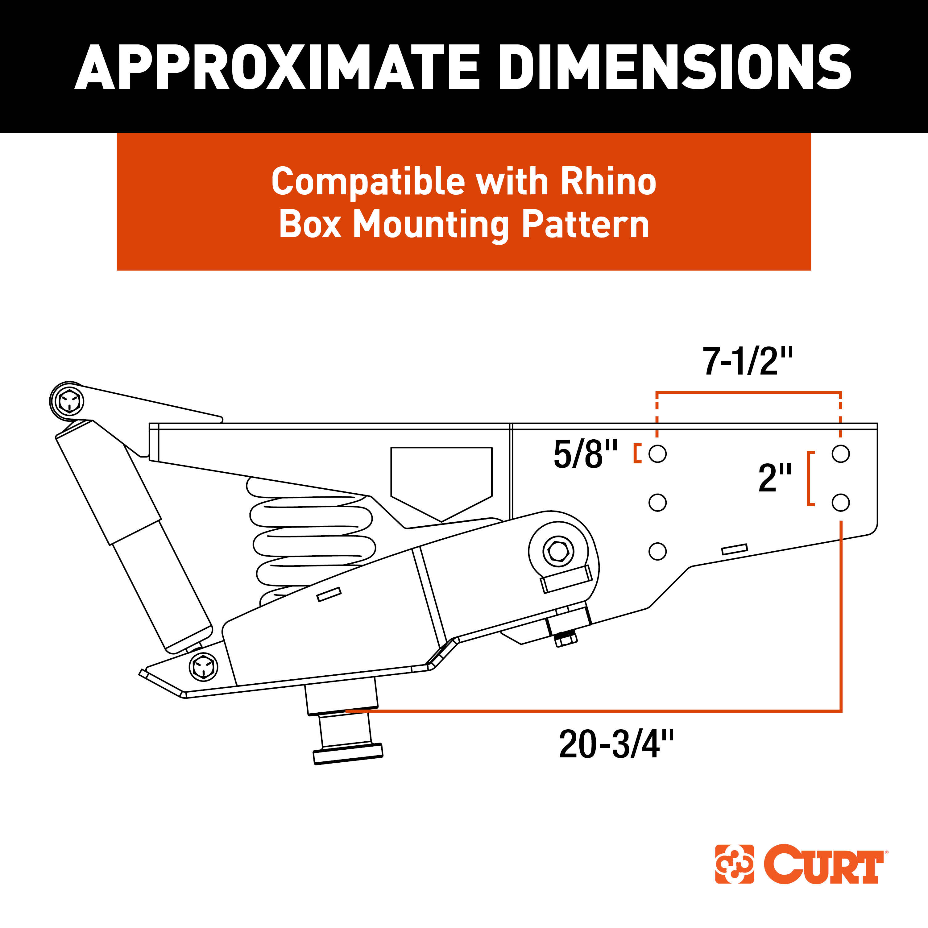 CURT Helux Coil-Spring 5th Wheel Pin Box, 5,400 lbs. Pin Weight, 24,000 lbs. Capacity - CURT 2024044571 - Image 2