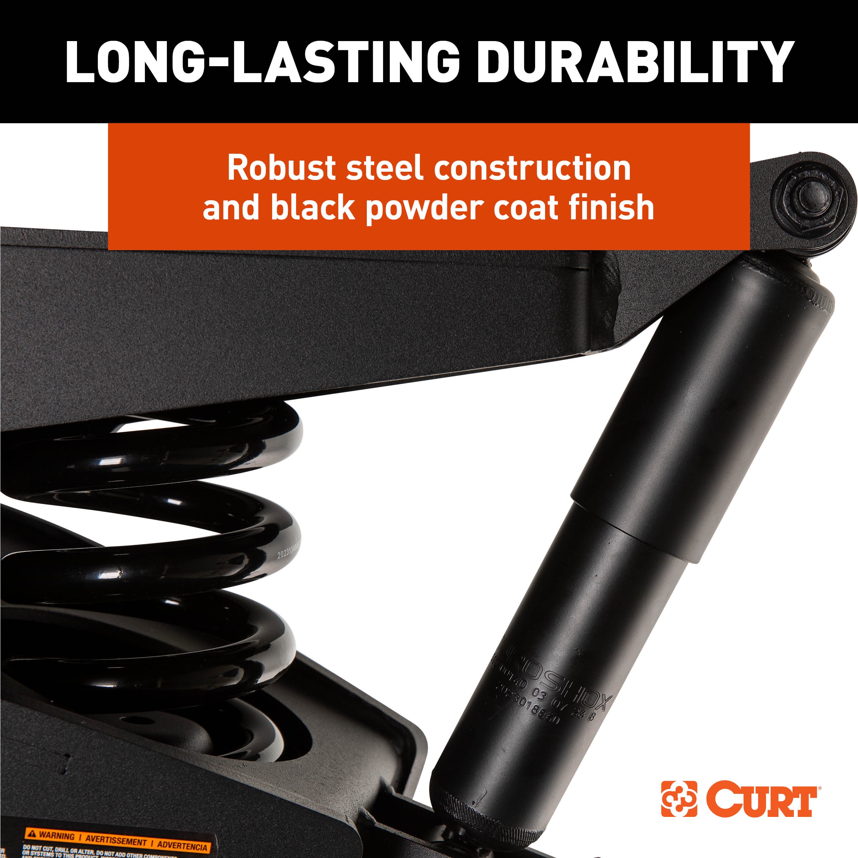 CURT Helux Coil-Spring 5th Wheel Pin Box, 5,400 lbs. Pin Weight, 24,000 lbs. Capacity - CURT 2024044571 - Image 10