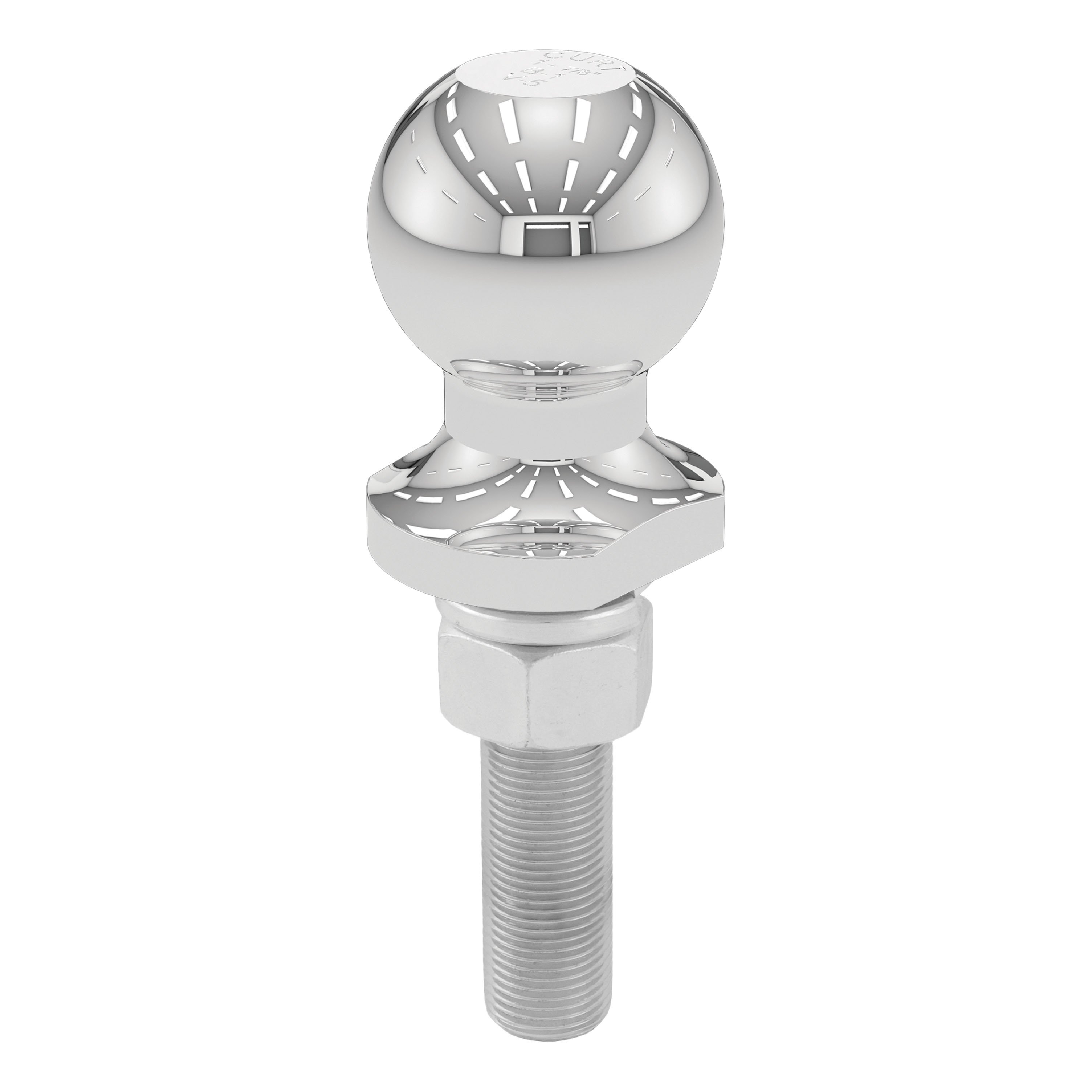 CURT 1-7/8" Trailer Ball (3/4" x 3" Shank, 2,000 lbs., Chrome, Packaged) - CURT 40171 - Image 4