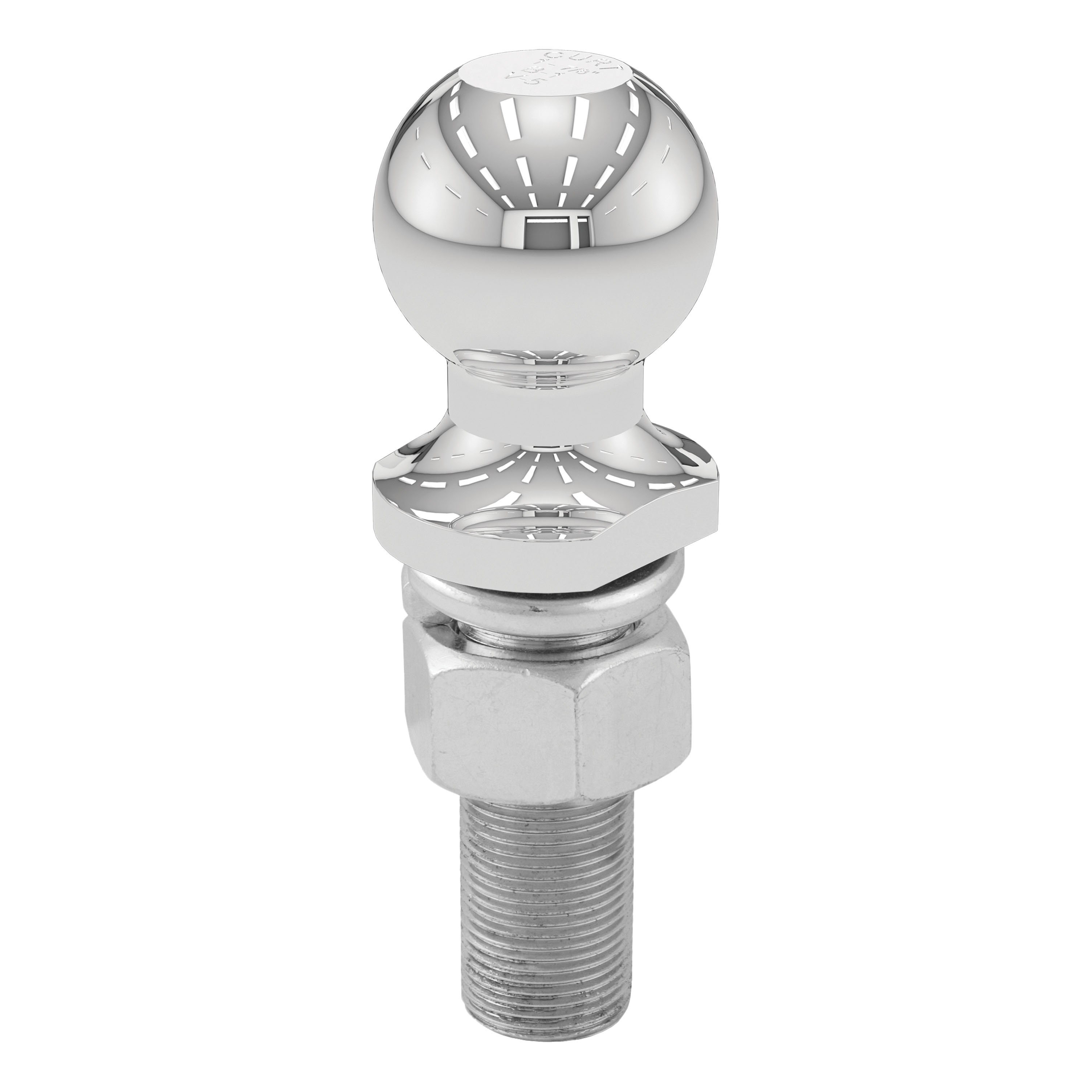 CURT 1-7/8" Trailer Ball (1" x 3" Shank, 3,500 lbs., Chrome, Packaged) - CURT 40172 - Image 4