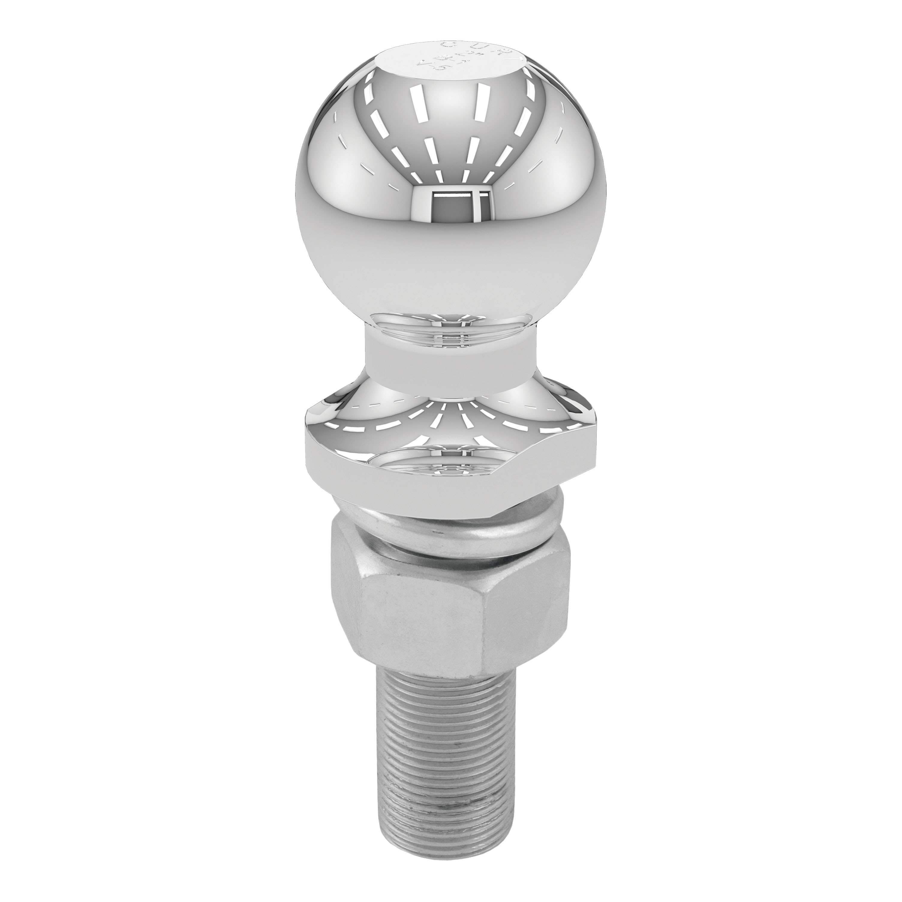 CURT 2" Trailer Ball (1" x 3" Shank, 6,000 lbs., Chrome, Packaged) - CURT 40174 - Image 4
