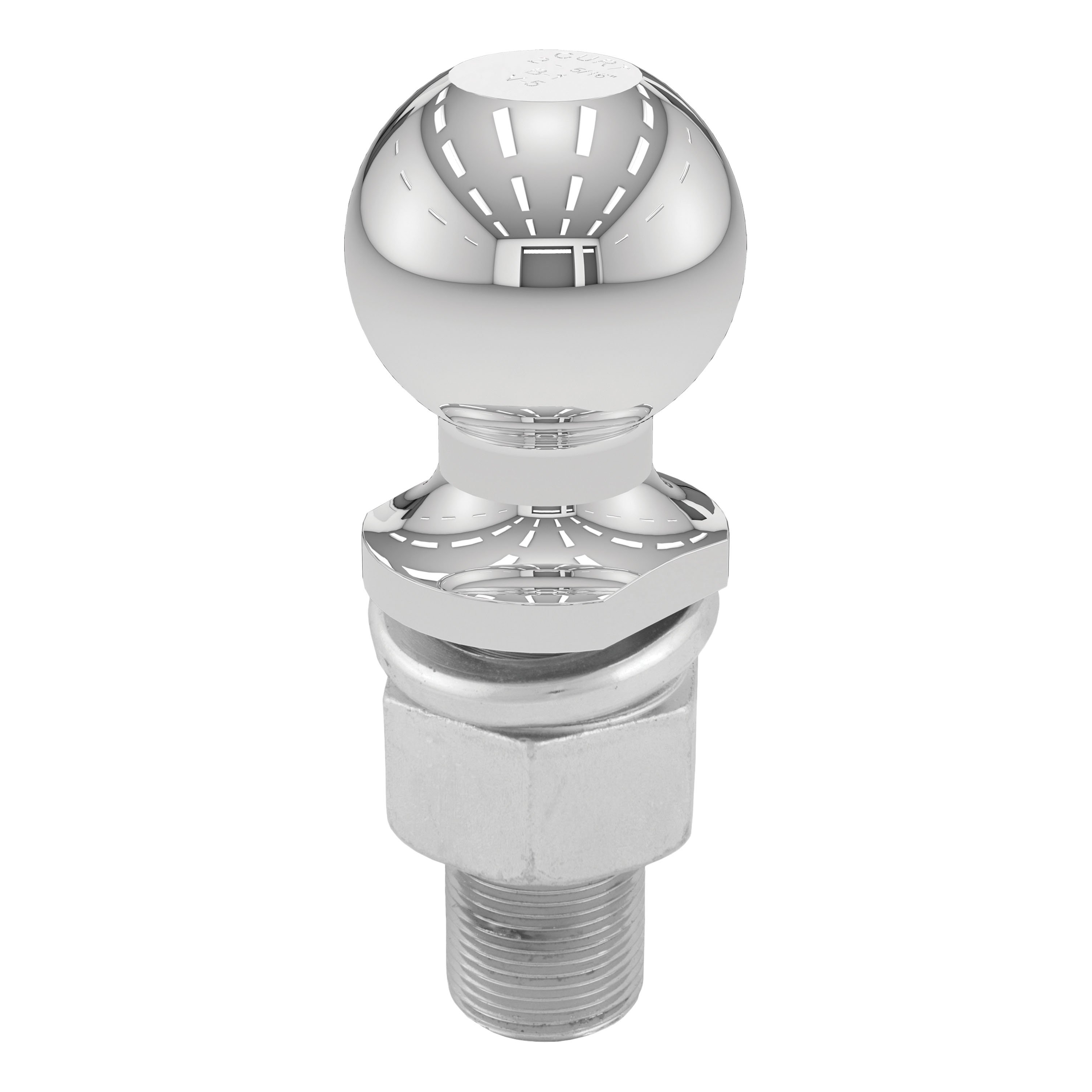 CURT 2-5/16" Trailer Ball (1-1/4" x 3" Shank, 6,000 lbs., Chrome, Packaged) - CURT 40176 - Image 4