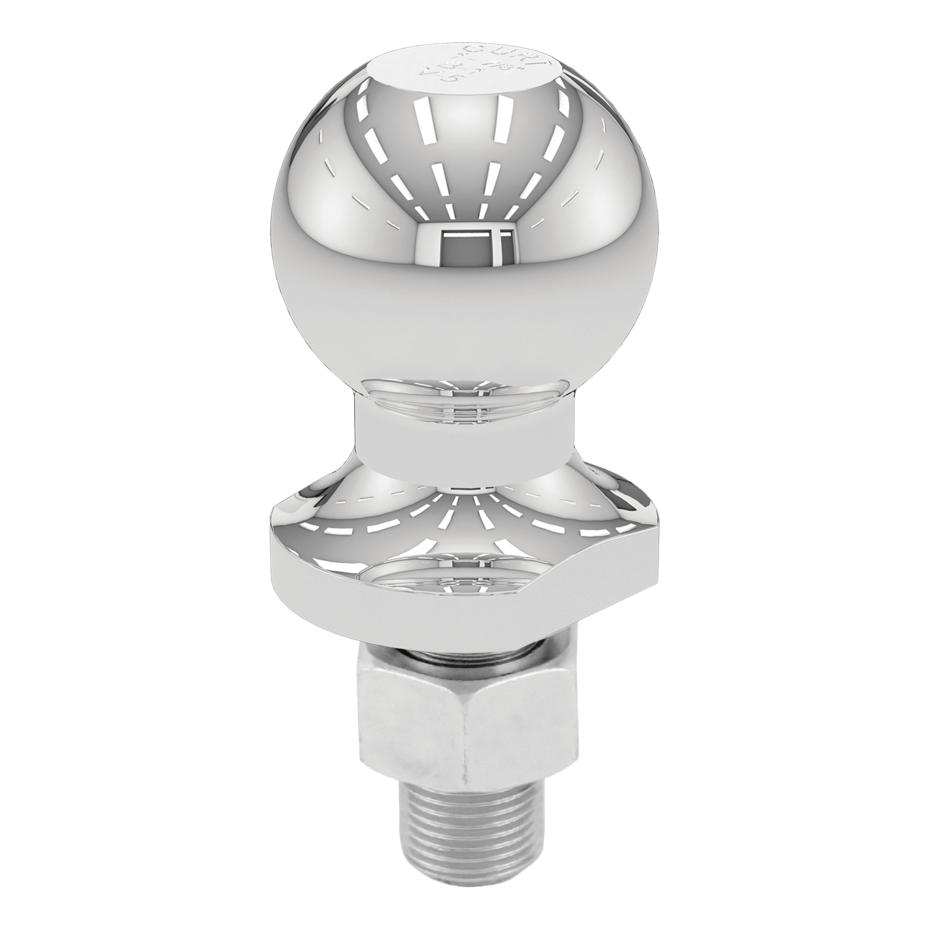 CURT 1-7/8" ATV Tow Ball - Lawn Tractor Hitch Ball (2,000 lbs., Chrome, Packaged) - CURT 40196 - Image 4