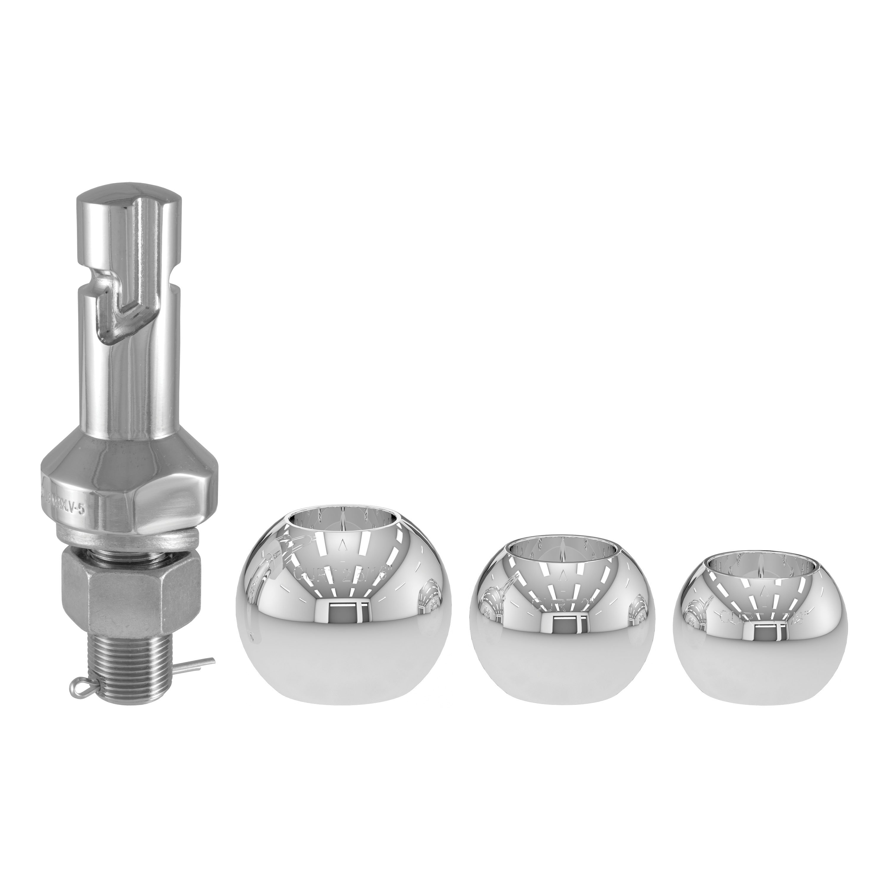 Ensemble de billes Switch Ball pour remorque (balles de 17/8 po, 2 po et 25/16 po, tige de 1 po x 21,4 po)