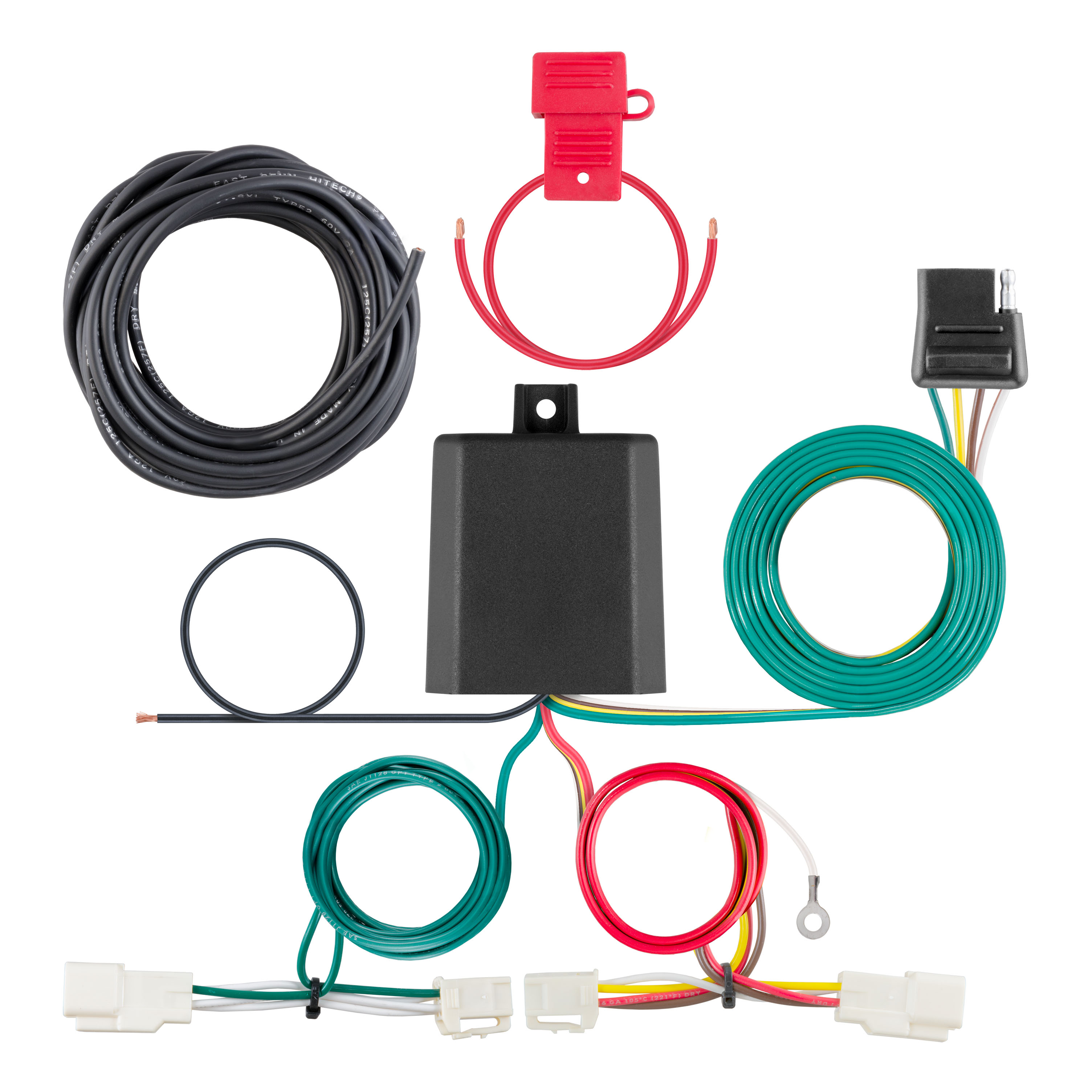Custom Wiring Harness; 4-Way Flat Output; Select Toyota Avalon; RAV4