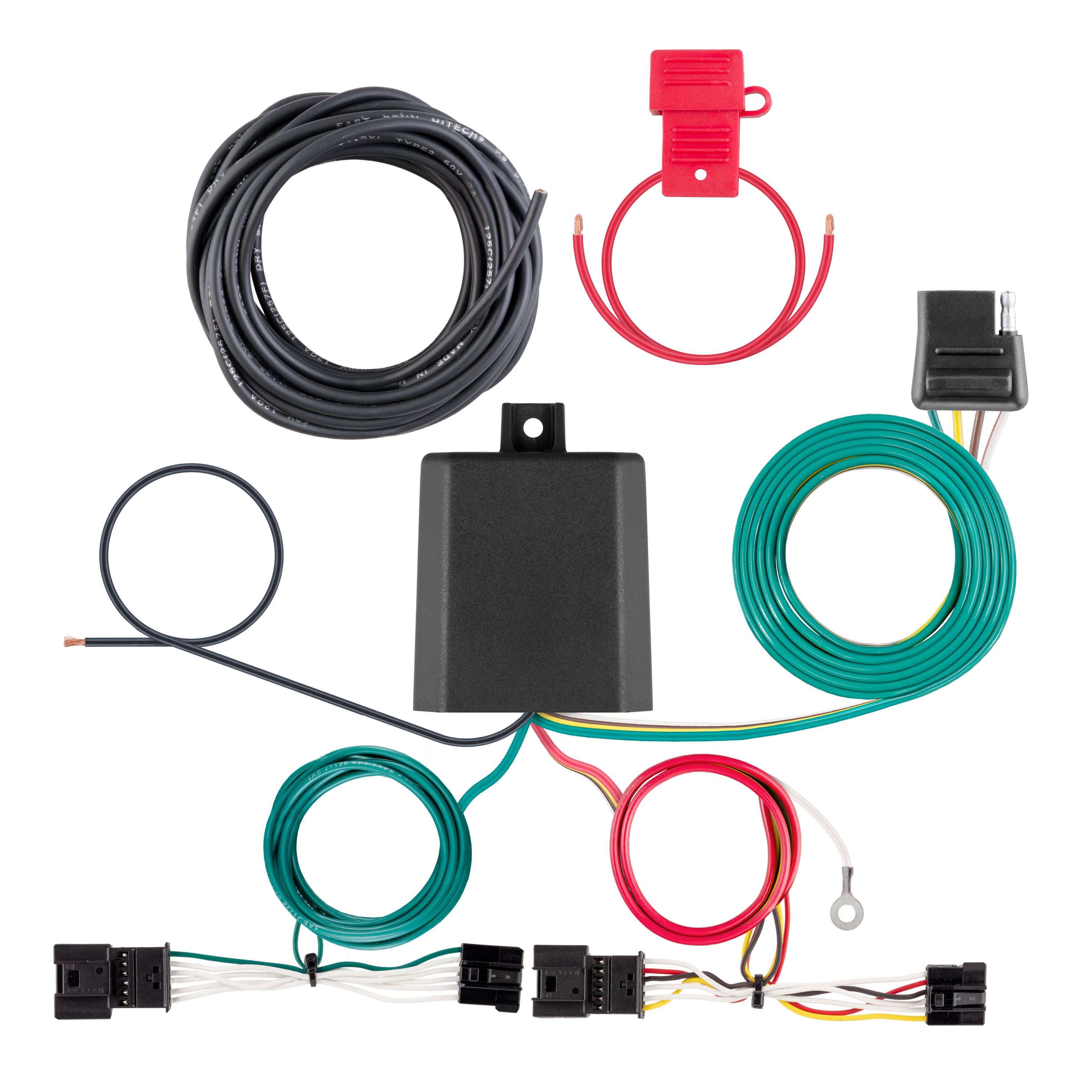 CURT Custom Wiring Harness, 4-Way Flat Output - CURT 56531 - Image 1