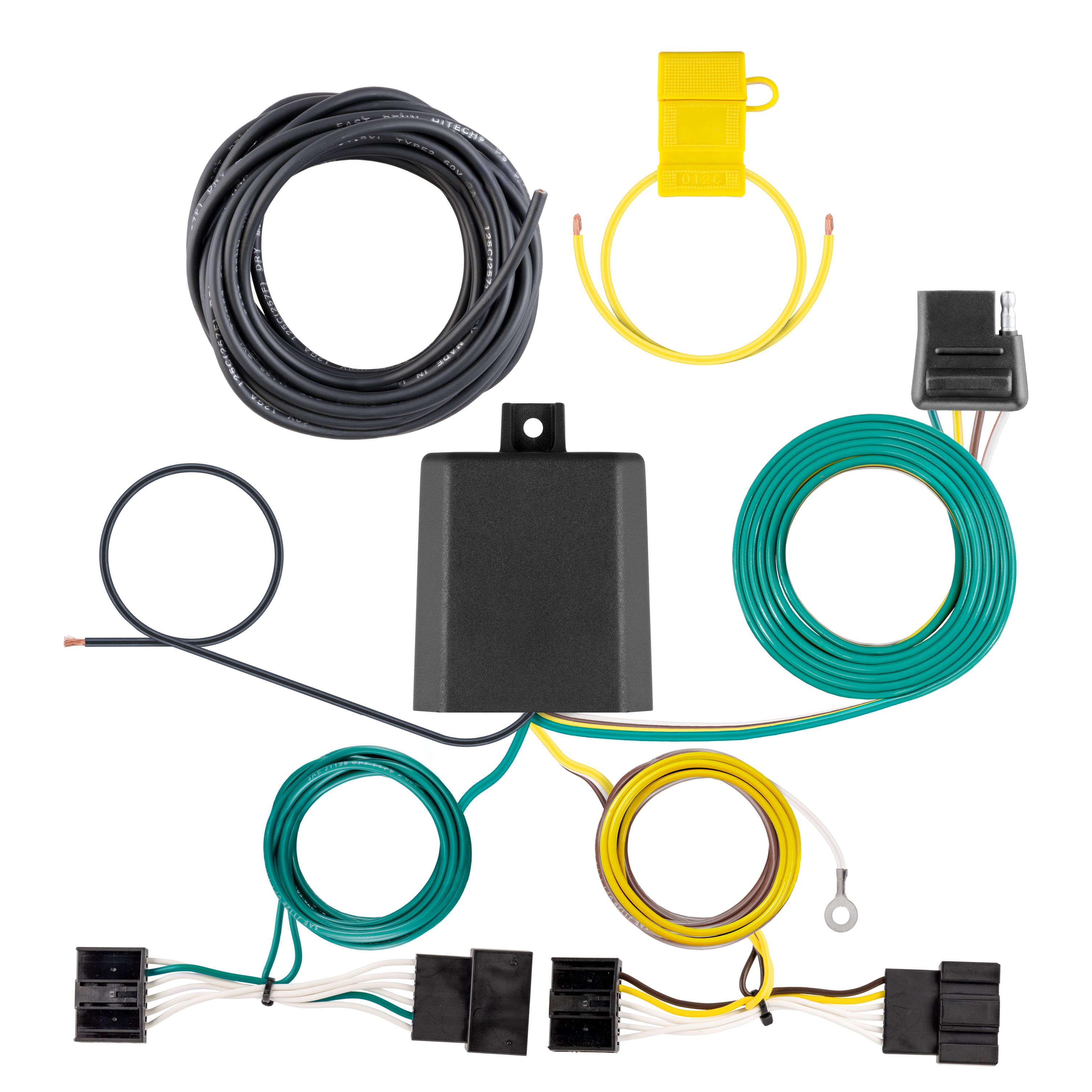 CURT Custom Wiring Harness, 4-Way Flat Output - CURT 56534 - Image 1