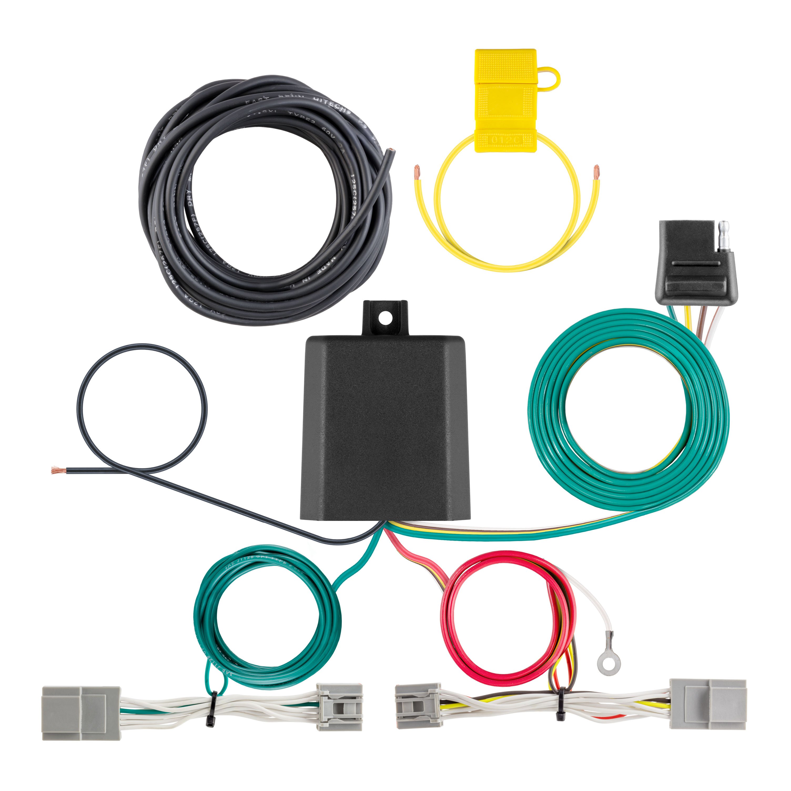 CURT Custom Wiring Harness, 4-Way Flat Output - CURT 56539 - Image 1