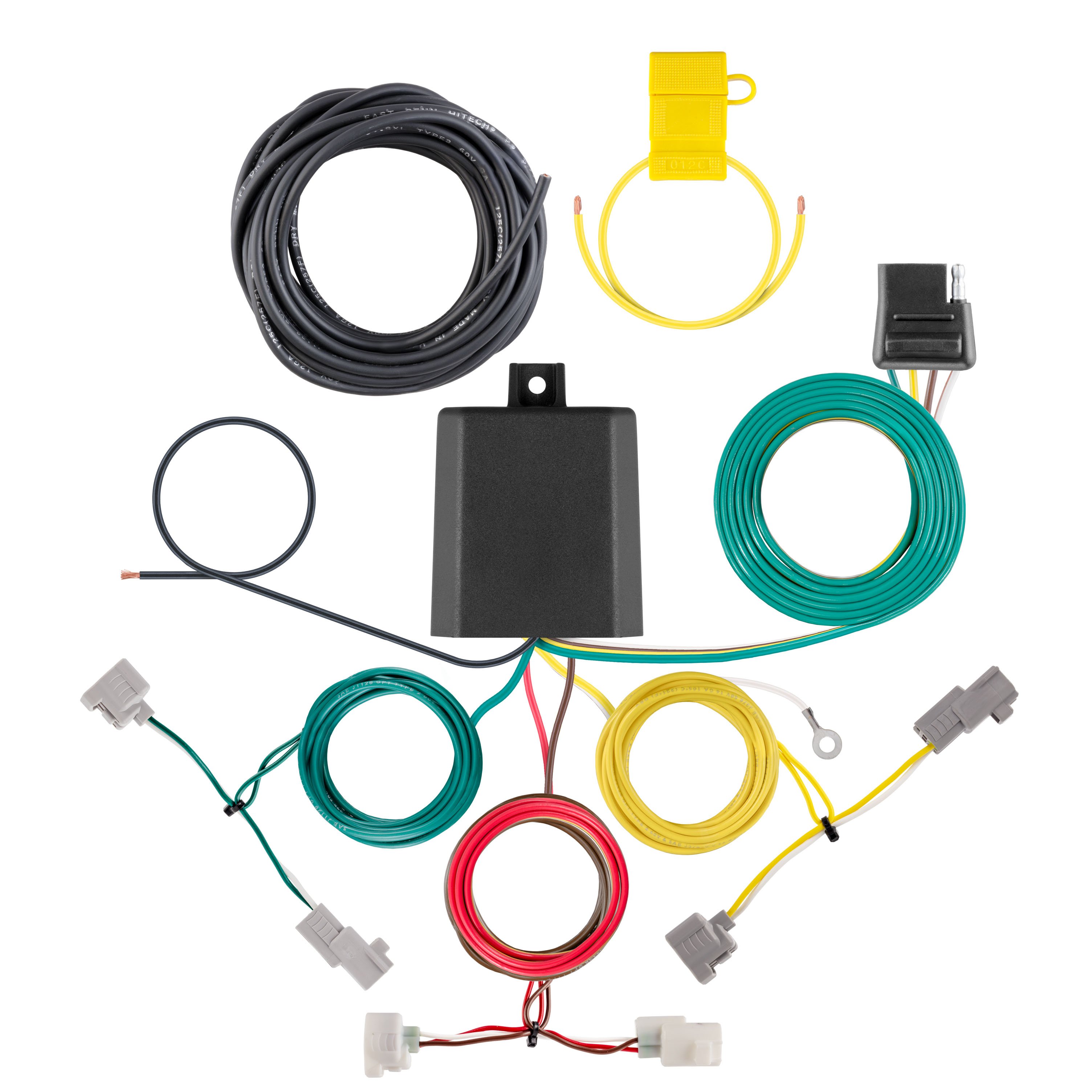 CURT Custom Wiring Harness, 4-Way Flat Output - CURT 56540 - Image 1