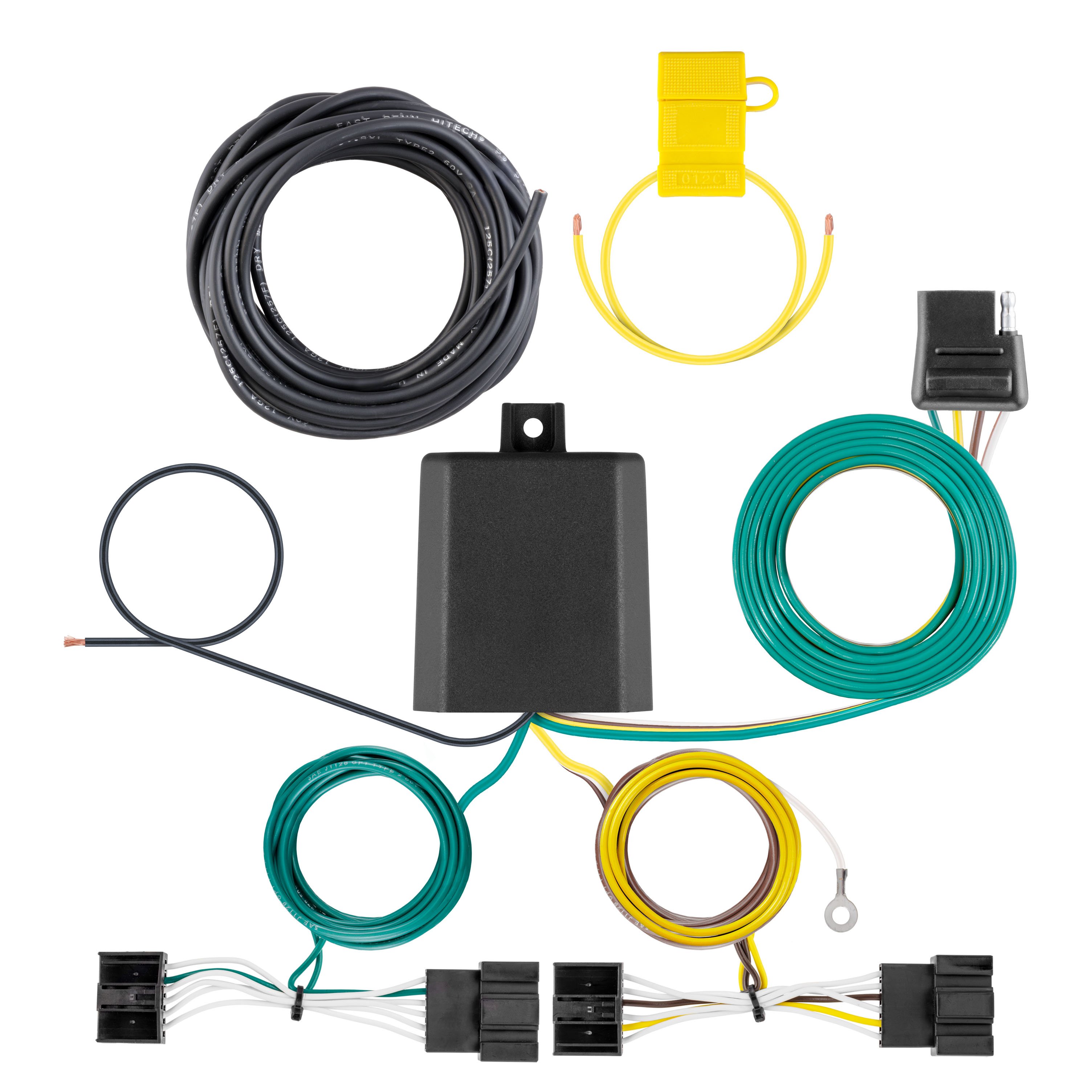 CURT Custom Wiring Harness, 4-Way Flat Output - CURT 56543 - Image 1