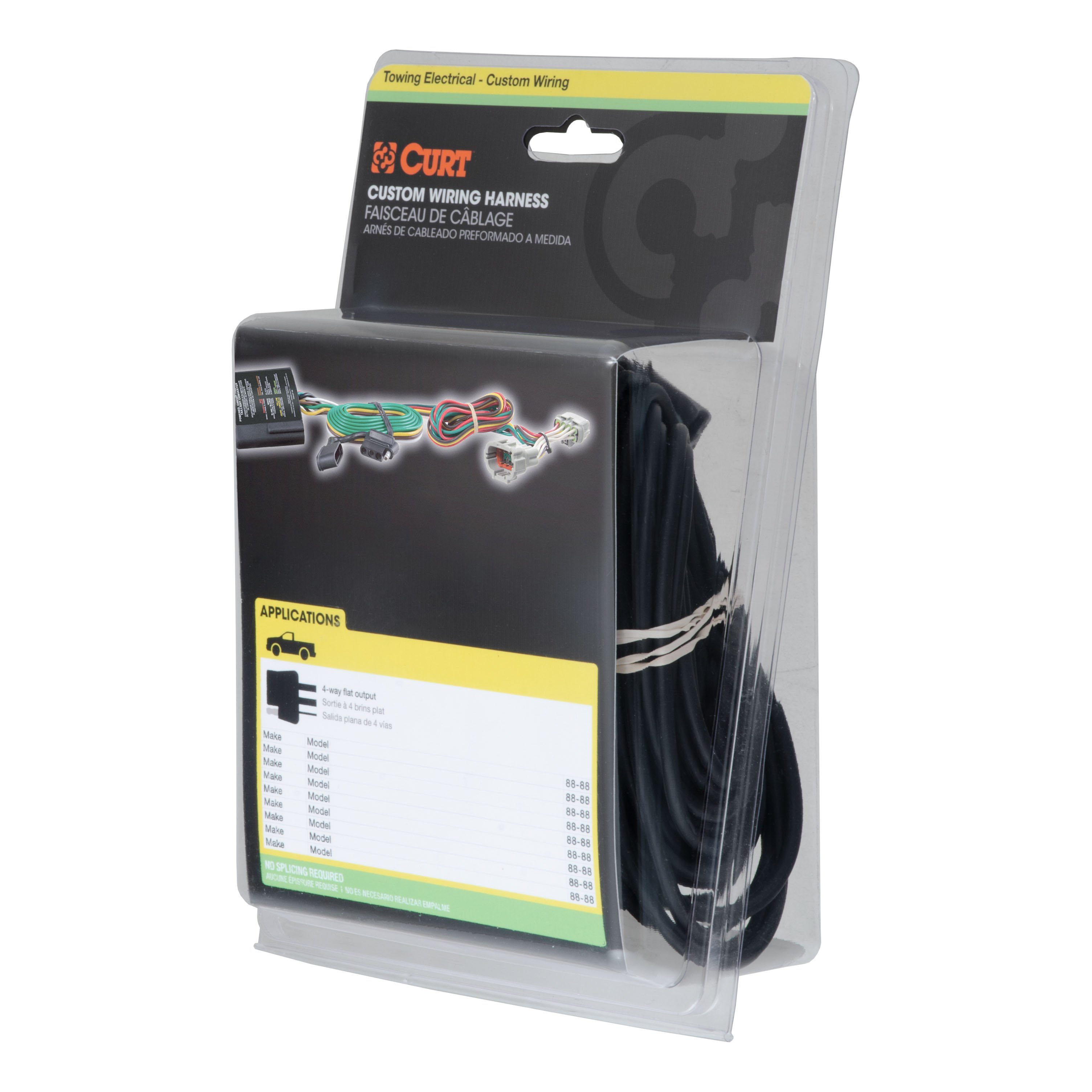 CURT Custom Wiring Harness, 4-Way Flat Output - CURT 56543 - Image 9