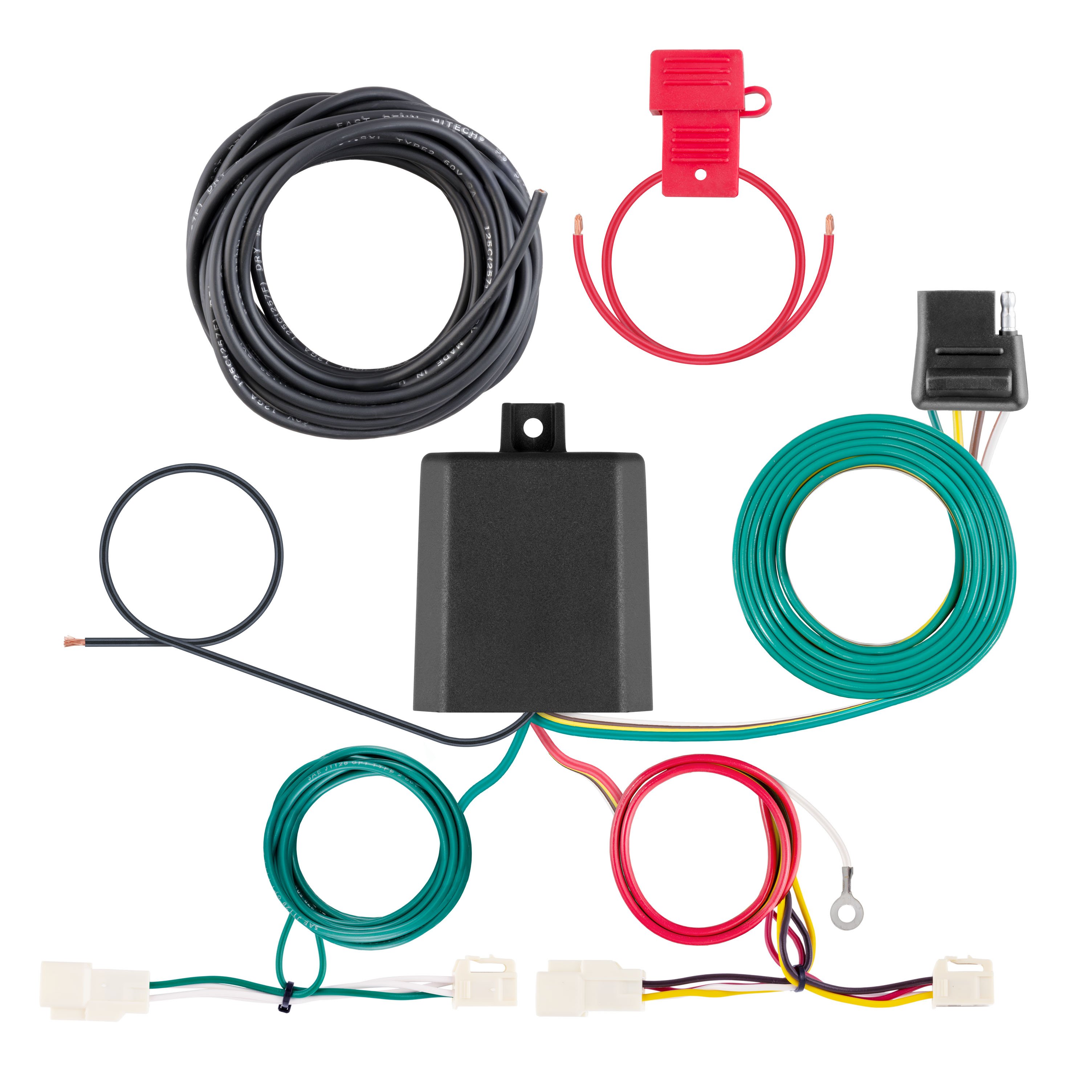 CURT Custom Wiring Harness, 4-Way Flat Output - CURT 56544 - Image 1