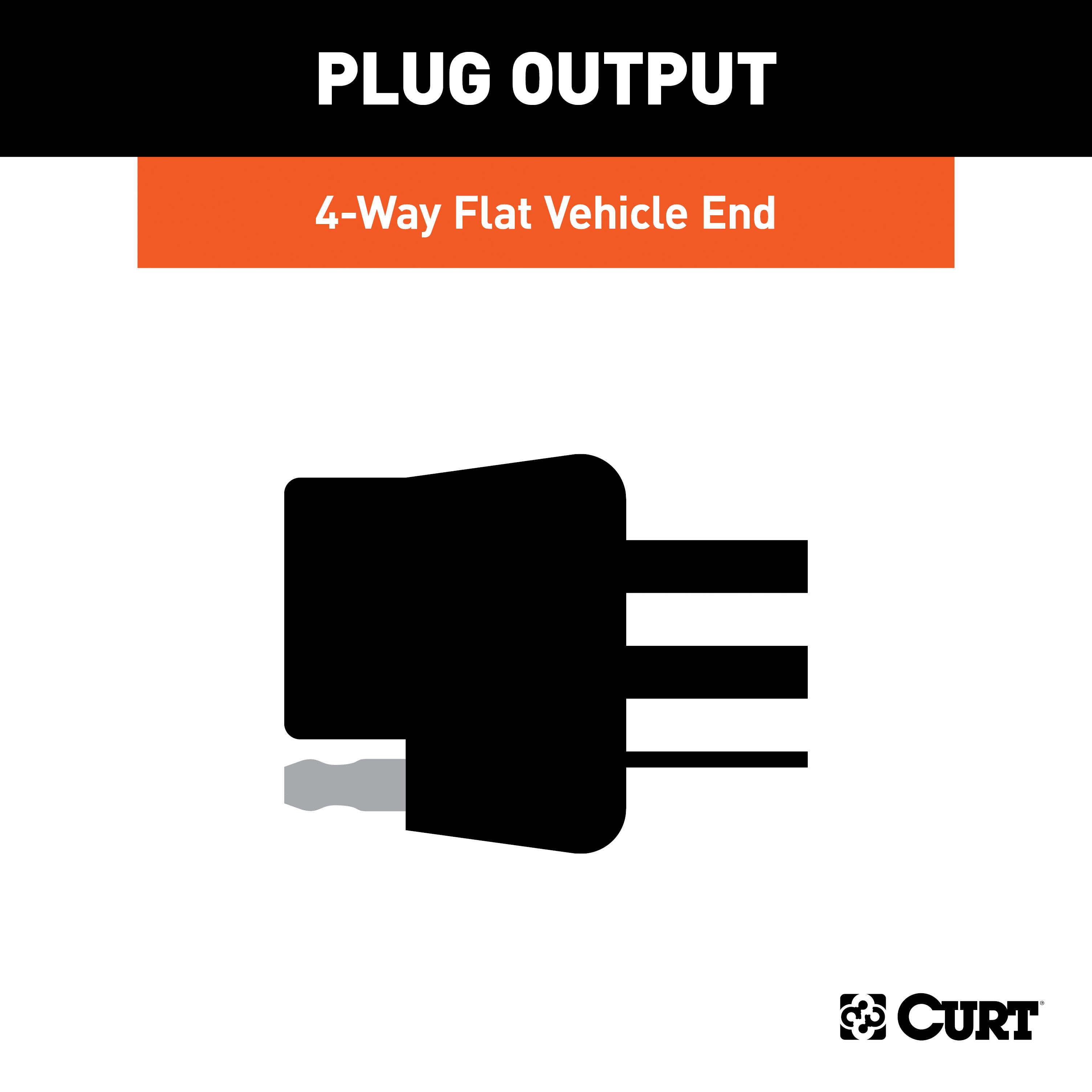 CURT Custom Wiring Harness, 4-Way Flat Output - CURT 56546 - Image 4