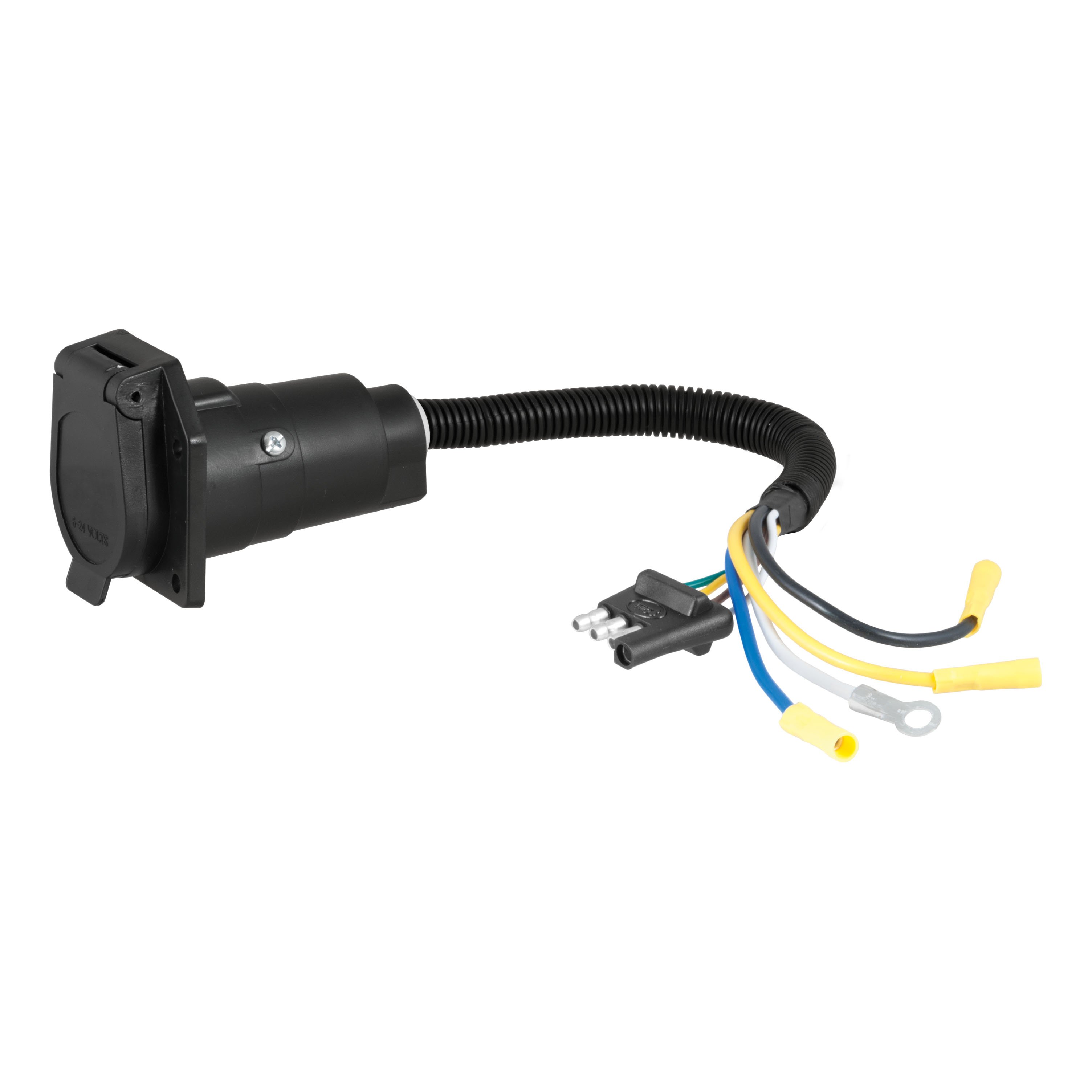 Electrical Adapter (4Way Flat Vehicle to 7Way RV Blade Trailer)