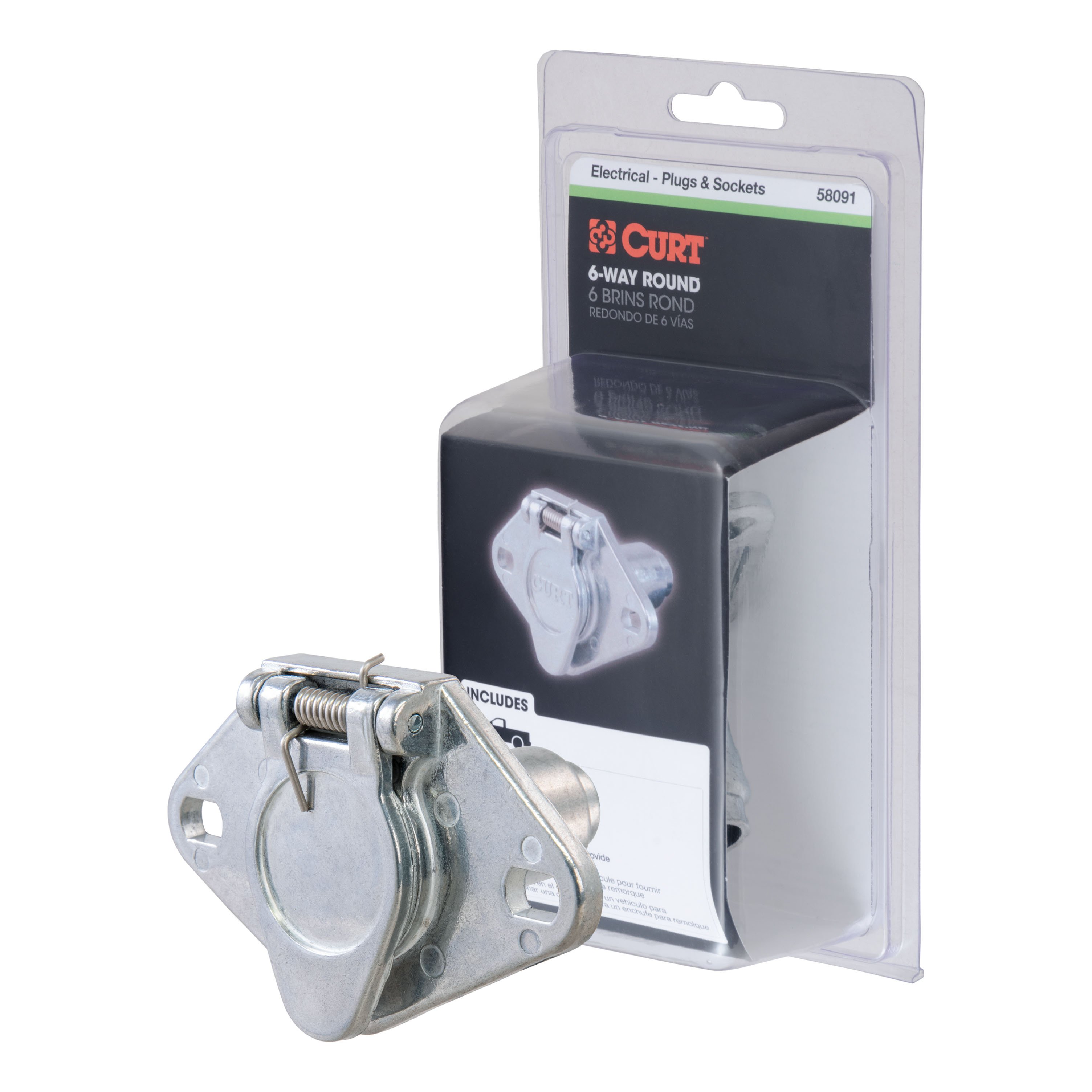 6Way Round Connector Socket (Vehicle Side, Packaged)