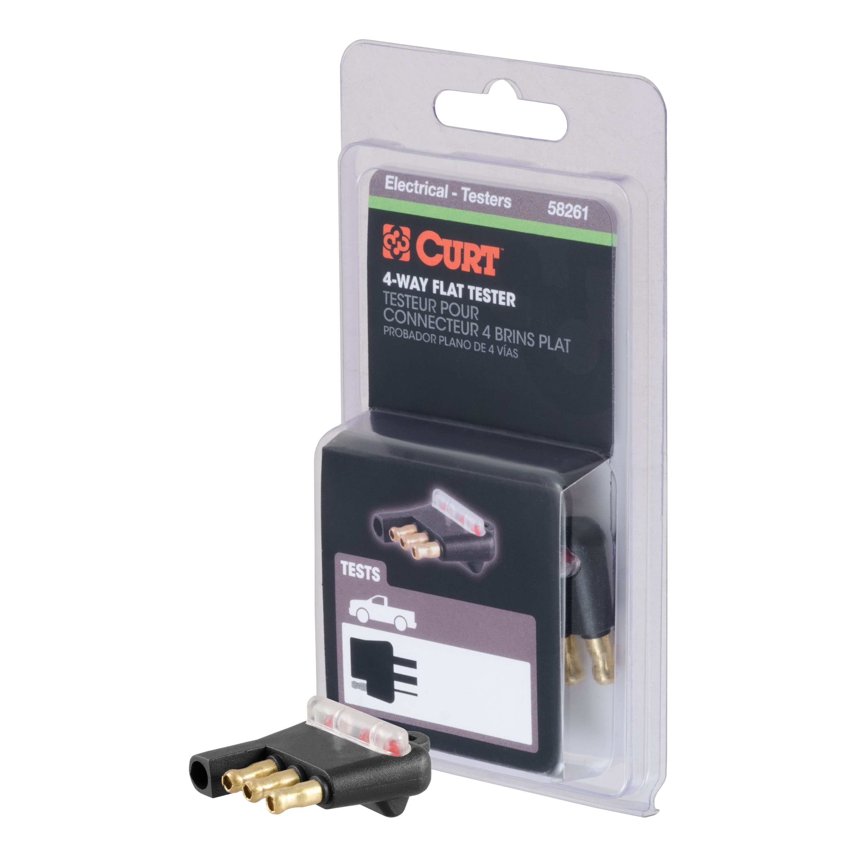 Testeur de connecteur plat à 4 voies (emballé)