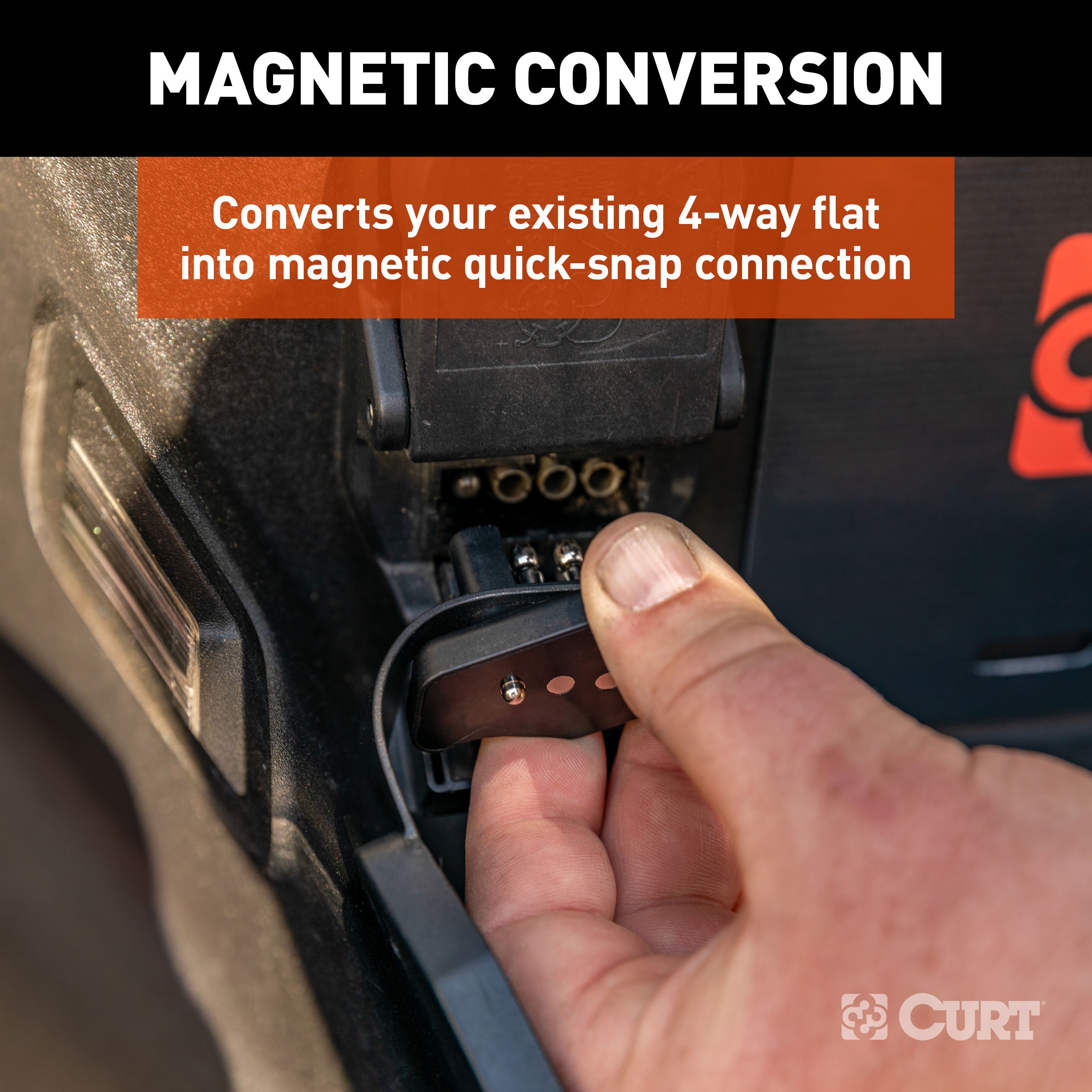 CURT 4-Way Flat Magnetic Connector Adapter - CURT 58306 - Image 4