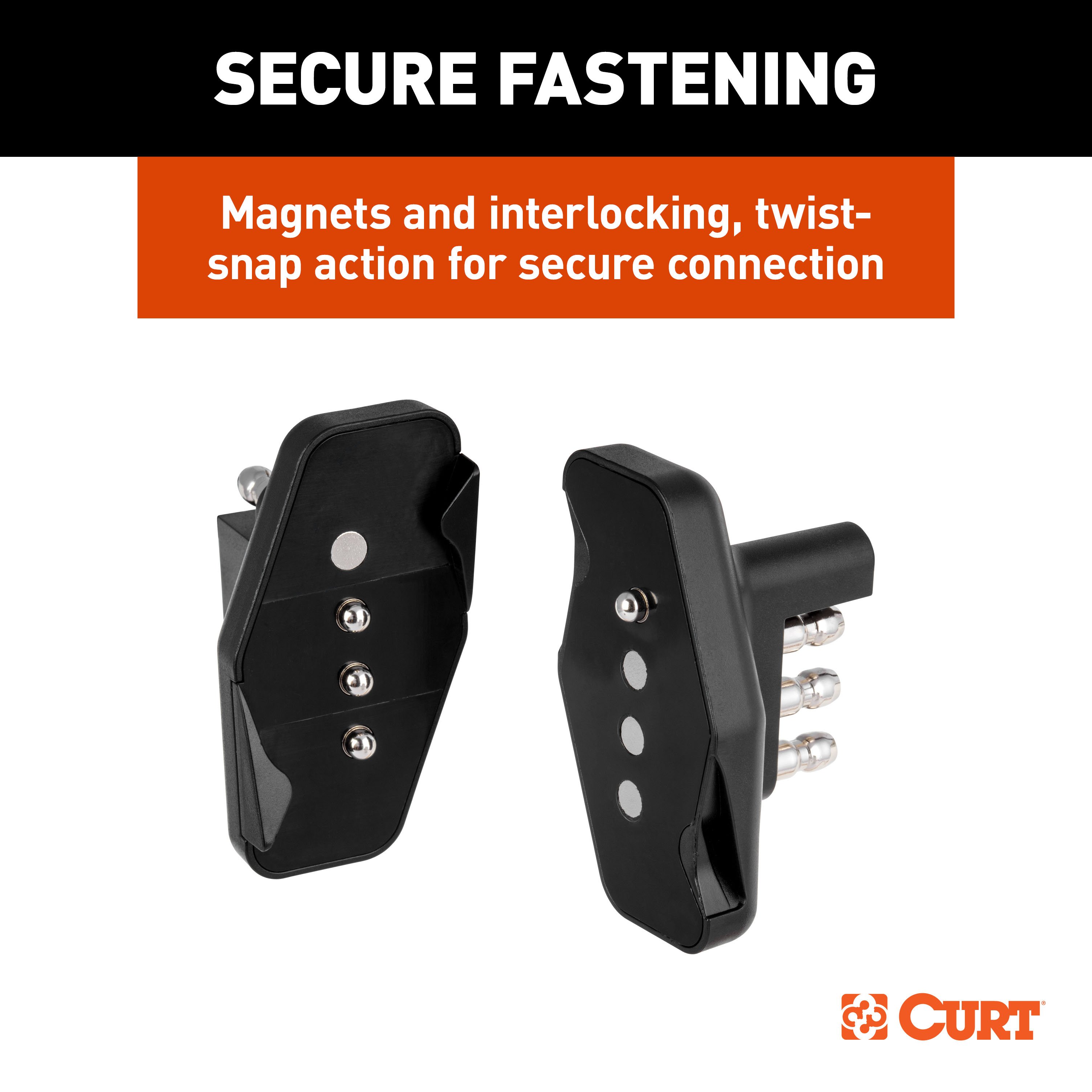 CURT 4-Way Flat Magnetic Connector Adapter - CURT 58306 - Image 6