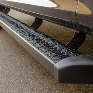 Image for SlimGrip 5" x 78" Black Aluminum Running Boards, Select Silverado, Sierra Ext