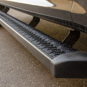 Image for SlimGrip 5" x 78" Black Aluminum Running Boards, Select Ford F-250, F-350