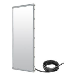 Image for 6" x 16" Aluminum Yellow Chevron Heated West Coast Mirror Head