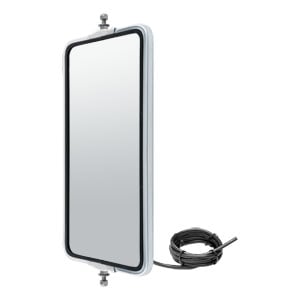 Image for 7" x 16" Stainless Rounded Angle-Back Heated West Coast Mirror Head