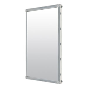 Image for 6" x 12" Aluminum Yellow Chevron Junior West Coast Mirror Head
