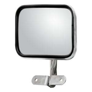 Image for 5-1/2" x 7-1/2" Aluminum Rectangle Convex Utility Mirror Assembly
