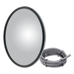 Image for 8" Stainless Center-Mount Heated Convex Mirror Head