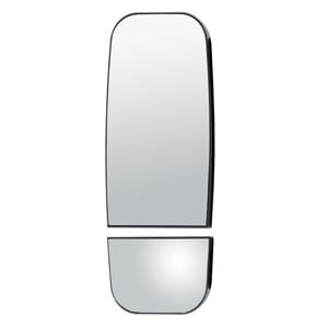 Image for Dual-Vision Heated Aerodynamic Mirror Head Replacement Glass