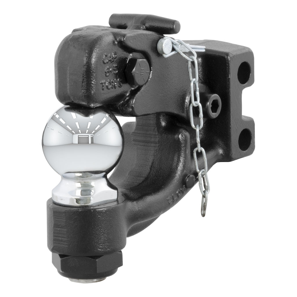 CURT 45034 Testa Ricevente Con Palla Rimorchio 3.500 Lbs - Abbassamento 5 Cm, Adattatore 1-7/8"